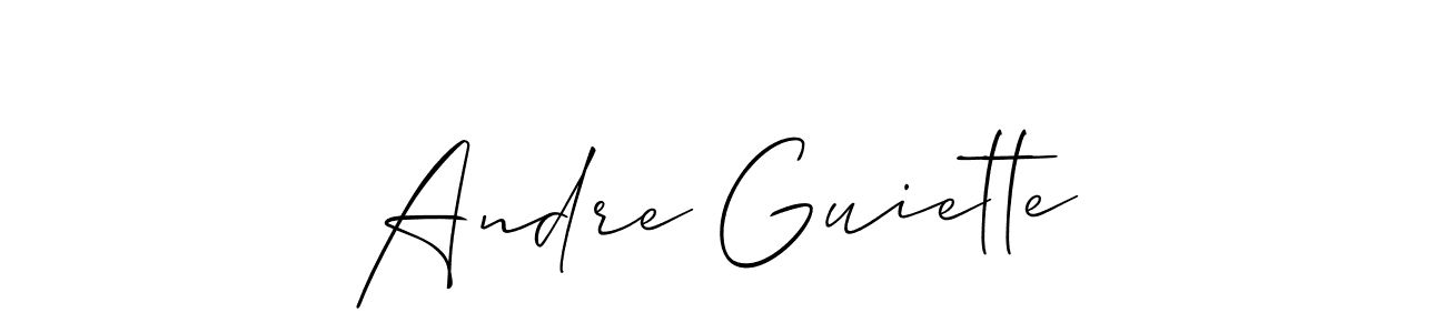 Similarly Allison_Script is the best handwritten signature design. Signature creator online .You can use it as an online autograph creator for name Andre Guiette. Andre Guiette signature style 2 images and pictures png