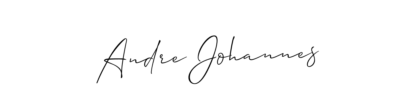 You should practise on your own different ways (Allison_Script) to write your name (Andre Johannes) in signature. don't let someone else do it for you. Andre Johannes signature style 2 images and pictures png