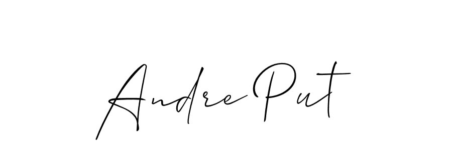 Make a beautiful signature design for name Andre Put. With this signature (Allison_Script) style, you can create a handwritten signature for free. Andre Put signature style 2 images and pictures png