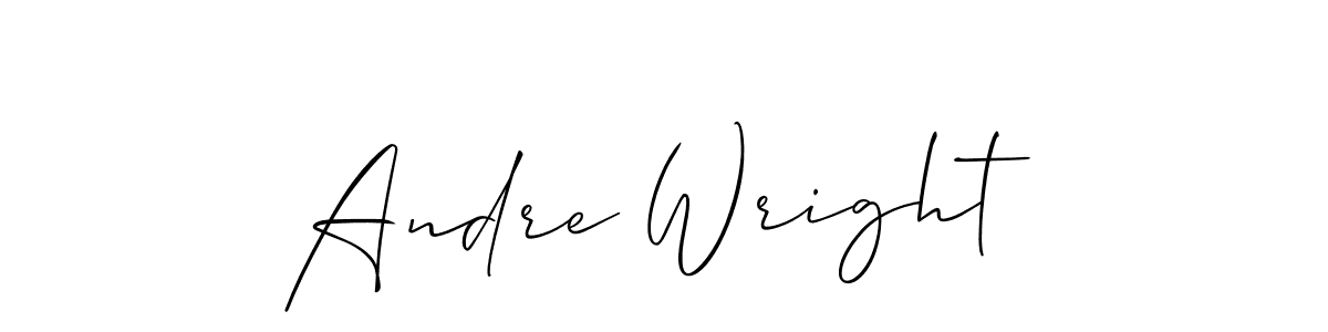 How to make Andre Wright signature? Allison_Script is a professional autograph style. Create handwritten signature for Andre Wright name. Andre Wright signature style 2 images and pictures png