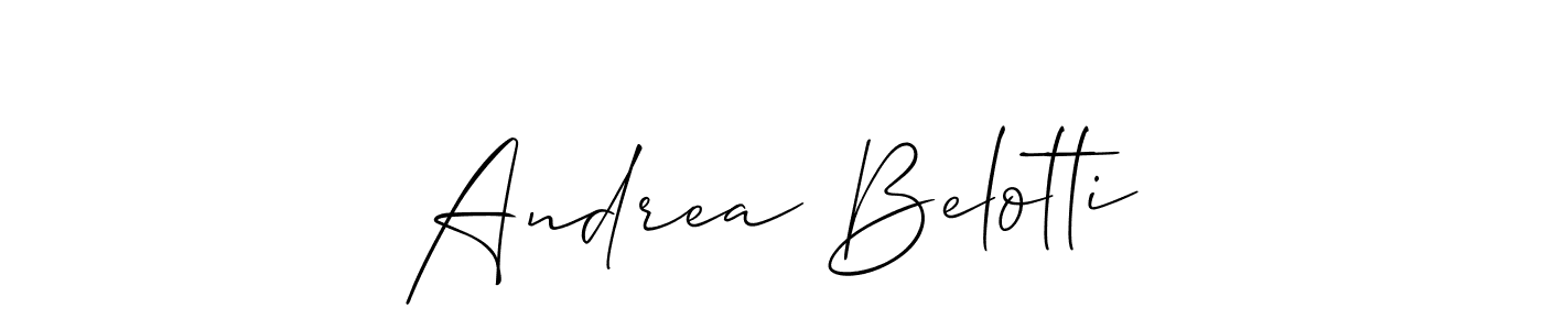 Design your own signature with our free online signature maker. With this signature software, you can create a handwritten (Allison_Script) signature for name Andrea Belotti. Andrea Belotti signature style 2 images and pictures png