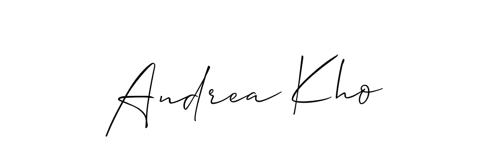 How to make Andrea Kho signature? Allison_Script is a professional autograph style. Create handwritten signature for Andrea Kho name. Andrea Kho signature style 2 images and pictures png