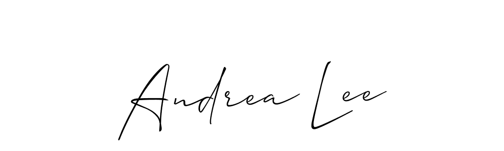 Create a beautiful signature design for name Andrea Lee. With this signature (Allison_Script) fonts, you can make a handwritten signature for free. Andrea Lee signature style 2 images and pictures png