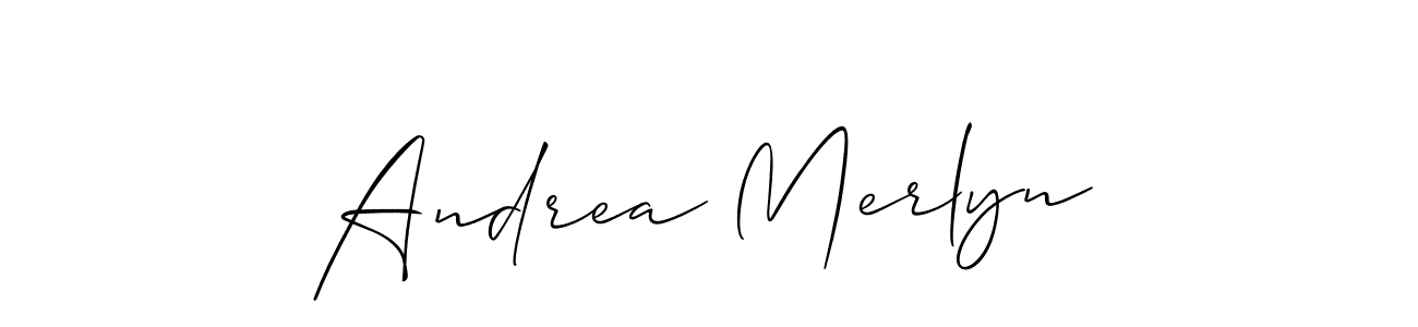 Make a beautiful signature design for name Andrea Merlyn. With this signature (Allison_Script) style, you can create a handwritten signature for free. Andrea Merlyn signature style 2 images and pictures png