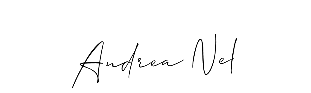 Use a signature maker to create a handwritten signature online. With this signature software, you can design (Allison_Script) your own signature for name Andrea Nel. Andrea Nel signature style 2 images and pictures png