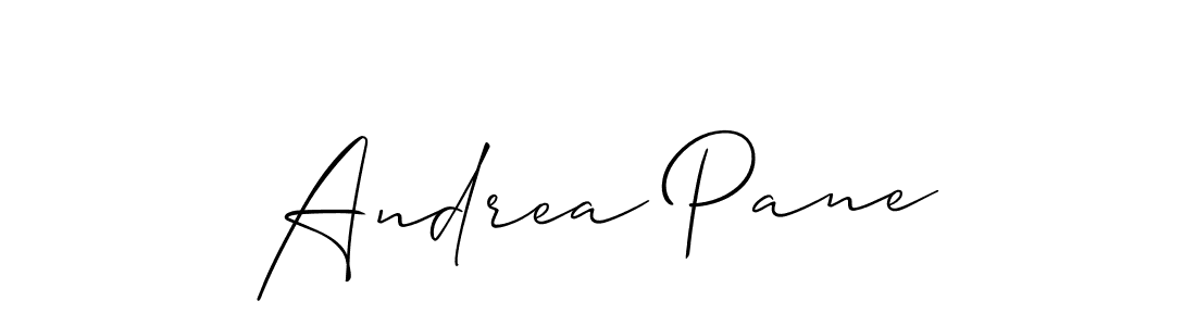 How to make Andrea Pane name signature. Use Allison_Script style for creating short signs online. This is the latest handwritten sign. Andrea Pane signature style 2 images and pictures png