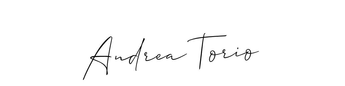 It looks lik you need a new signature style for name Andrea Torio. Design unique handwritten (Allison_Script) signature with our free signature maker in just a few clicks. Andrea Torio signature style 2 images and pictures png