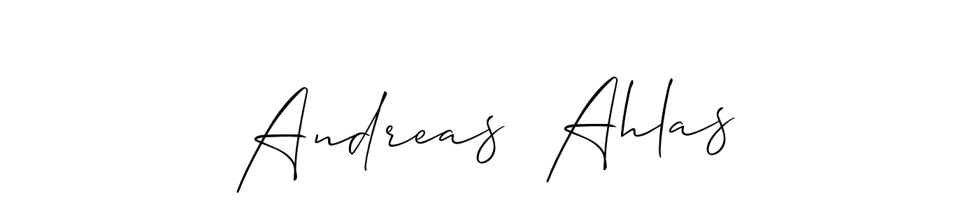 Best and Professional Signature Style for Andreas  Ahlas. Allison_Script Best Signature Style Collection. Andreas  Ahlas signature style 2 images and pictures png