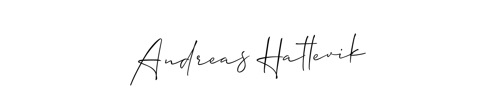 Andreas Hatlevik stylish signature style. Best Handwritten Sign (Allison_Script) for my name. Handwritten Signature Collection Ideas for my name Andreas Hatlevik. Andreas Hatlevik signature style 2 images and pictures png