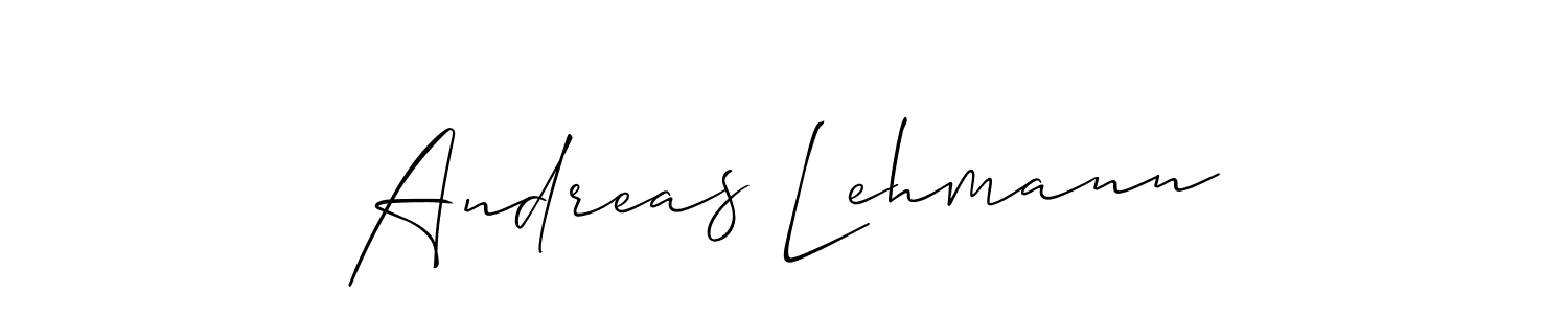 Best and Professional Signature Style for Andreas Lehmann. Allison_Script Best Signature Style Collection. Andreas Lehmann signature style 2 images and pictures png
