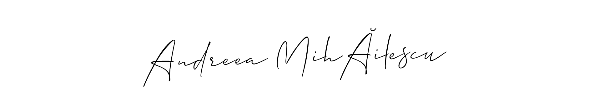 Once you've used our free online signature maker to create your best signature Allison_Script style, it's time to enjoy all of the benefits that Andreea MihĂilescu name signing documents. Andreea MihĂilescu signature style 2 images and pictures png