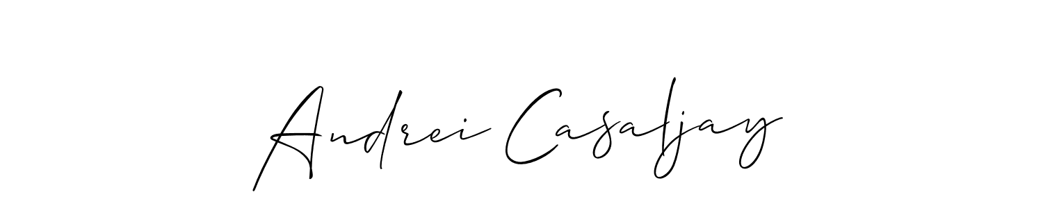 How to make Andrei Casaljay signature? Allison_Script is a professional autograph style. Create handwritten signature for Andrei Casaljay name. Andrei Casaljay signature style 2 images and pictures png