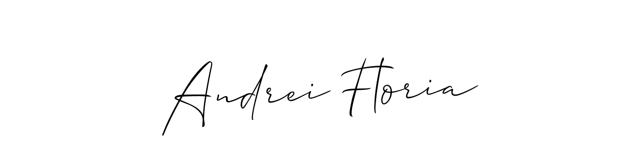 Make a beautiful signature design for name Andrei Floria. With this signature (Allison_Script) style, you can create a handwritten signature for free. Andrei Floria signature style 2 images and pictures png