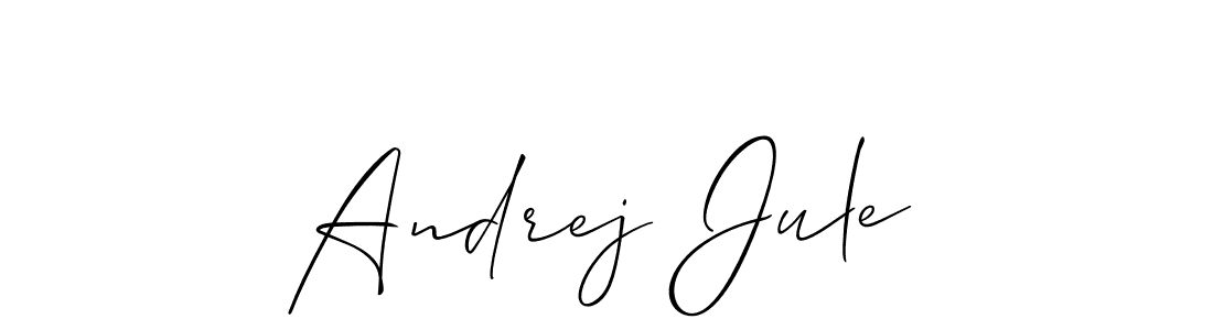 Also we have Andrej Jule name is the best signature style. Create professional handwritten signature collection using Allison_Script autograph style. Andrej Jule signature style 2 images and pictures png