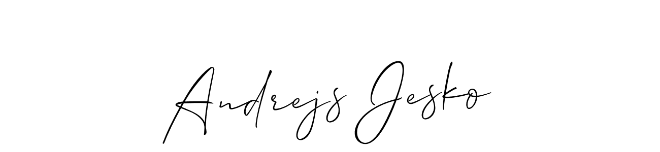 Once you've used our free online signature maker to create your best signature Allison_Script style, it's time to enjoy all of the benefits that Andrejs Jesko name signing documents. Andrejs Jesko signature style 2 images and pictures png