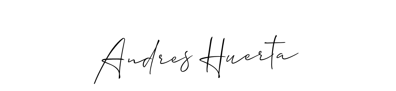 Also You can easily find your signature by using the search form. We will create Andres Huerta name handwritten signature images for you free of cost using Allison_Script sign style. Andres Huerta signature style 2 images and pictures png