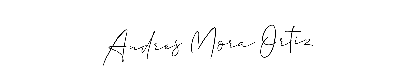 Similarly Allison_Script is the best handwritten signature design. Signature creator online .You can use it as an online autograph creator for name Andres Mora Ortiz. Andres Mora Ortiz signature style 2 images and pictures png