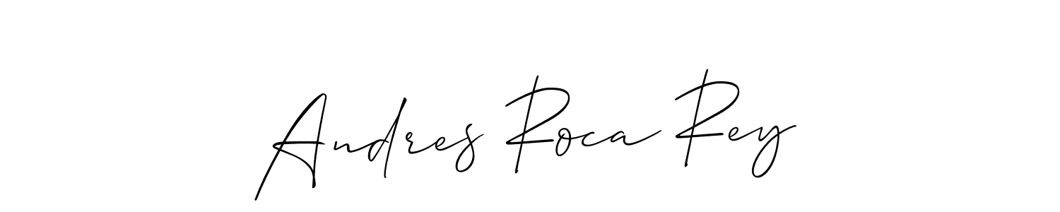 Also we have Andres Roca Rey name is the best signature style. Create professional handwritten signature collection using Allison_Script autograph style. Andres Roca Rey signature style 2 images and pictures png