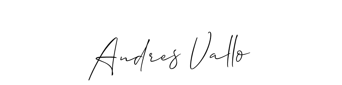 if you are searching for the best signature style for your name Andres Vallo. so please give up your signature search. here we have designed multiple signature styles  using Allison_Script. Andres Vallo signature style 2 images and pictures png