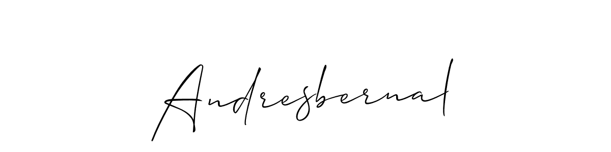 Design your own signature with our free online signature maker. With this signature software, you can create a handwritten (Allison_Script) signature for name Andresbernal. Andresbernal signature style 2 images and pictures png