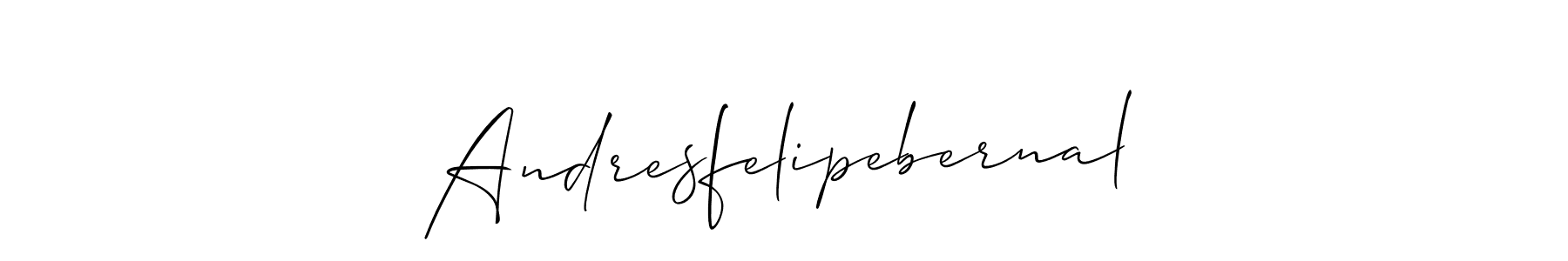 Best and Professional Signature Style for Andresfelipebernal. Allison_Script Best Signature Style Collection. Andresfelipebernal signature style 2 images and pictures png