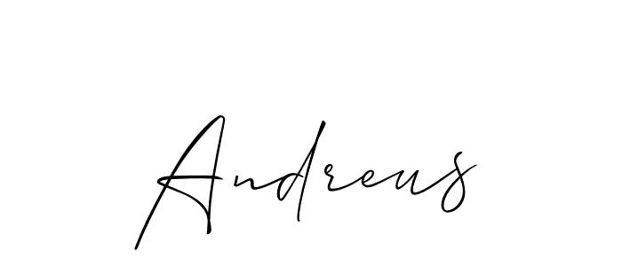 Similarly Allison_Script is the best handwritten signature design. Signature creator online .You can use it as an online autograph creator for name Andreus. Andreus signature style 2 images and pictures png