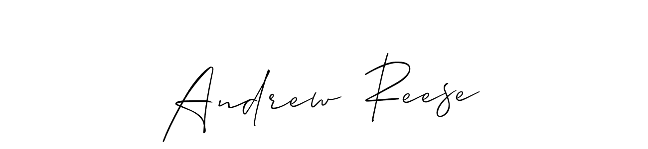 Allison_Script is a professional signature style that is perfect for those who want to add a touch of class to their signature. It is also a great choice for those who want to make their signature more unique. Get Andrew  Reese name to fancy signature for free. Andrew  Reese signature style 2 images and pictures png