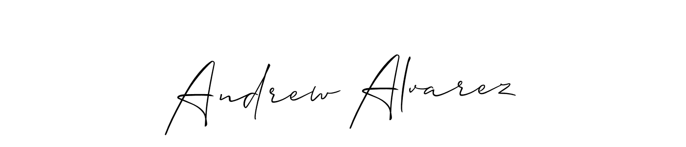 Design your own signature with our free online signature maker. With this signature software, you can create a handwritten (Allison_Script) signature for name Andrew Alvarez. Andrew Alvarez signature style 2 images and pictures png