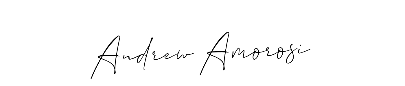 Make a beautiful signature design for name Andrew Amorosi. With this signature (Allison_Script) style, you can create a handwritten signature for free. Andrew Amorosi signature style 2 images and pictures png