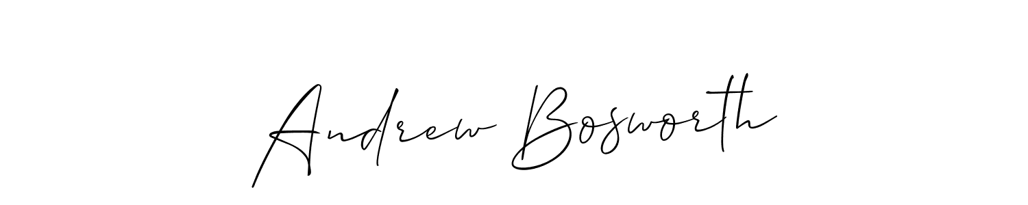Best and Professional Signature Style for Andrew Bosworth. Allison_Script Best Signature Style Collection. Andrew Bosworth signature style 2 images and pictures png
