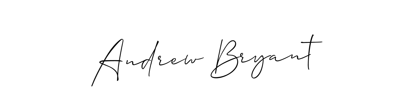 It looks lik you need a new signature style for name Andrew Bryant. Design unique handwritten (Allison_Script) signature with our free signature maker in just a few clicks. Andrew Bryant signature style 2 images and pictures png