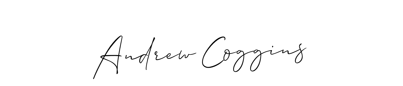 Design your own signature with our free online signature maker. With this signature software, you can create a handwritten (Allison_Script) signature for name Andrew Coggins. Andrew Coggins signature style 2 images and pictures png