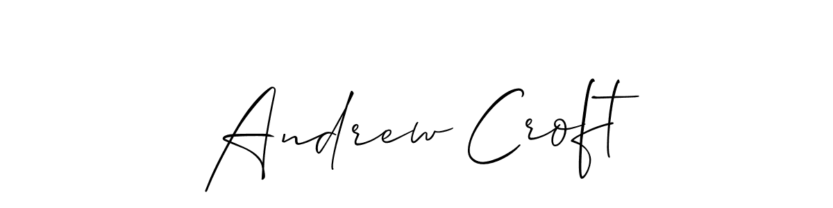 Also we have Andrew Croft name is the best signature style. Create professional handwritten signature collection using Allison_Script autograph style. Andrew Croft signature style 2 images and pictures png