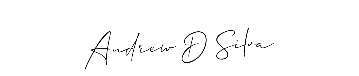 Andrew D Silva stylish signature style. Best Handwritten Sign (Allison_Script) for my name. Handwritten Signature Collection Ideas for my name Andrew D Silva. Andrew D Silva signature style 2 images and pictures png