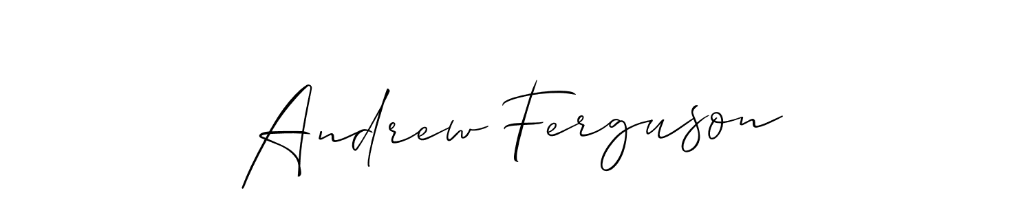 Use a signature maker to create a handwritten signature online. With this signature software, you can design (Allison_Script) your own signature for name Andrew Ferguson. Andrew Ferguson signature style 2 images and pictures png