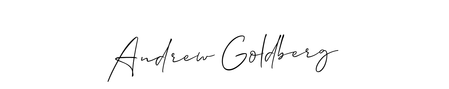 Use a signature maker to create a handwritten signature online. With this signature software, you can design (Allison_Script) your own signature for name Andrew Goldberg. Andrew Goldberg signature style 2 images and pictures png