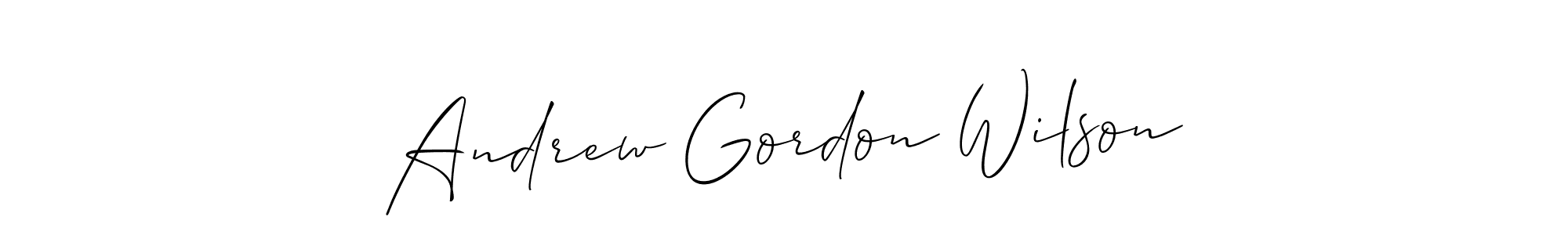 Also You can easily find your signature by using the search form. We will create Andrew Gordon Wilson name handwritten signature images for you free of cost using Allison_Script sign style. Andrew Gordon Wilson signature style 2 images and pictures png