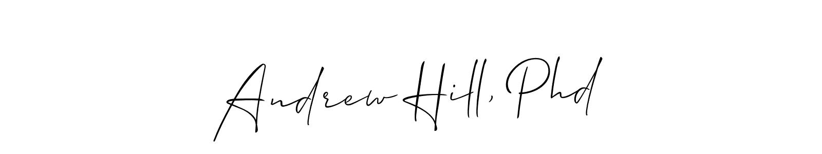 You can use this online signature creator to create a handwritten signature for the name Andrew Hill, Phd. This is the best online autograph maker. Andrew Hill, Phd signature style 2 images and pictures png