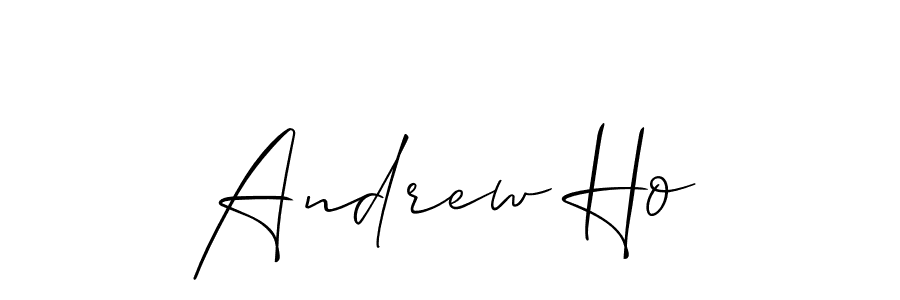 How to make Andrew Ho signature? Allison_Script is a professional autograph style. Create handwritten signature for Andrew Ho name. Andrew Ho signature style 2 images and pictures png