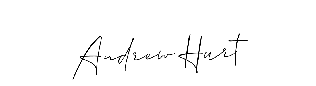 You should practise on your own different ways (Allison_Script) to write your name (Andrew Hurt) in signature. don't let someone else do it for you. Andrew Hurt signature style 2 images and pictures png