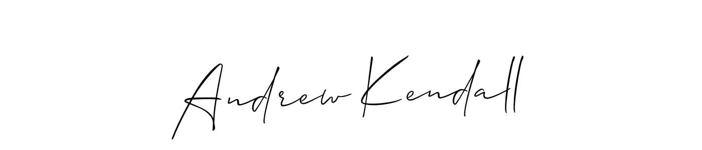 You should practise on your own different ways (Allison_Script) to write your name (Andrew Kendall) in signature. don't let someone else do it for you. Andrew Kendall signature style 2 images and pictures png