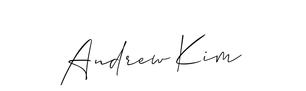 How to make Andrew Kim signature? Allison_Script is a professional autograph style. Create handwritten signature for Andrew Kim name. Andrew Kim signature style 2 images and pictures png
