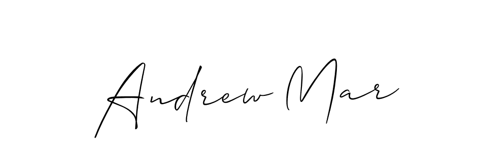 Use a signature maker to create a handwritten signature online. With this signature software, you can design (Allison_Script) your own signature for name Andrew Mar. Andrew Mar signature style 2 images and pictures png