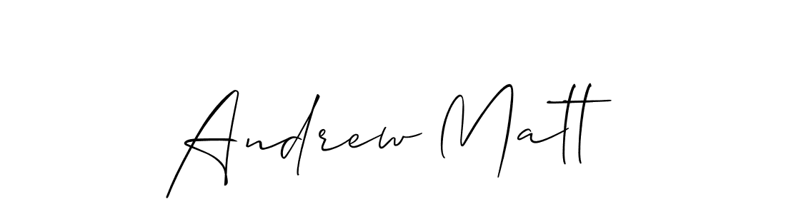 Also we have Andrew Matt name is the best signature style. Create professional handwritten signature collection using Allison_Script autograph style. Andrew Matt signature style 2 images and pictures png