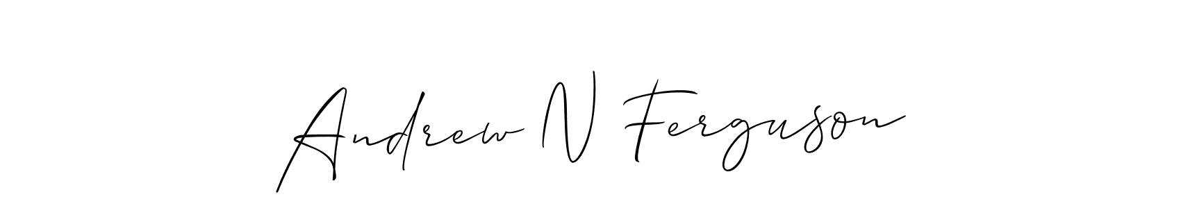 How to Draw Andrew N Ferguson signature style? Allison_Script is a latest design signature styles for name Andrew N Ferguson. Andrew N Ferguson signature style 2 images and pictures png