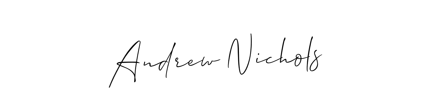 Design your own signature with our free online signature maker. With this signature software, you can create a handwritten (Allison_Script) signature for name Andrew Nichols. Andrew Nichols signature style 2 images and pictures png