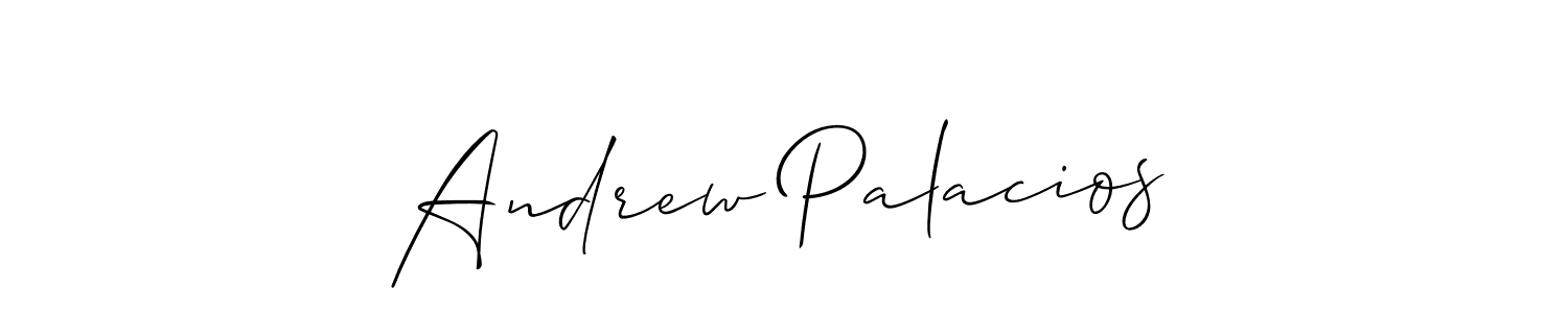 This is the best signature style for the Andrew Palacios name. Also you like these signature font (Allison_Script). Mix name signature. Andrew Palacios signature style 2 images and pictures png