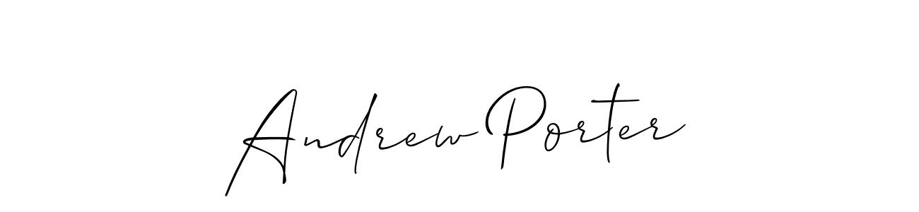 Also You can easily find your signature by using the search form. We will create Andrew Porter name handwritten signature images for you free of cost using Allison_Script sign style. Andrew Porter signature style 2 images and pictures png