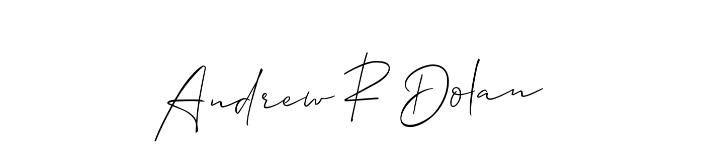 How to Draw Andrew R Dolan signature style? Allison_Script is a latest design signature styles for name Andrew R Dolan. Andrew R Dolan signature style 2 images and pictures png