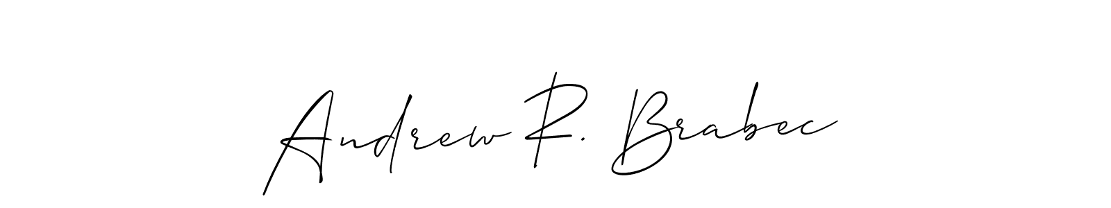 Allison_Script is a professional signature style that is perfect for those who want to add a touch of class to their signature. It is also a great choice for those who want to make their signature more unique. Get Andrew R. Brabec name to fancy signature for free. Andrew R. Brabec signature style 2 images and pictures png